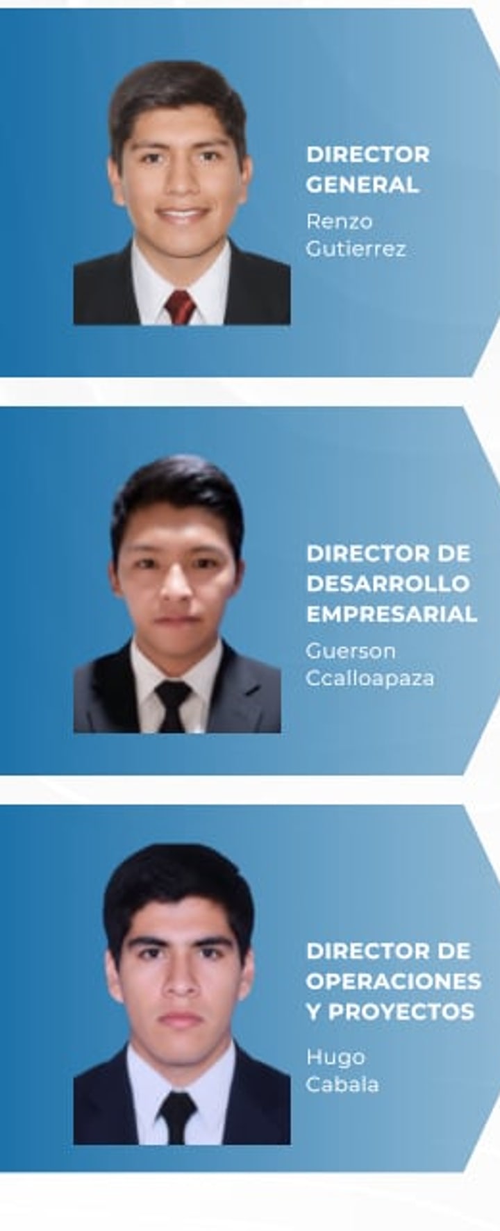 LEAUX — Director General, Director Desarrollo Empresarial, Director Operaciones y Proyectos